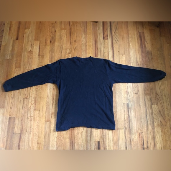 Cherokee Blue Sweayshirt with red grey and white stripe Mens Medium - Picture 2 of 3